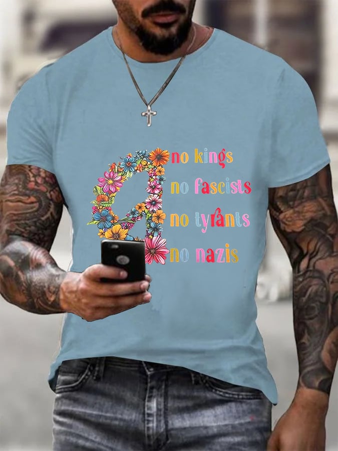 🔥Buy 3 Get 15% Off🔥Men's stylish casual FDT Reject King Tiger printed T-shirt