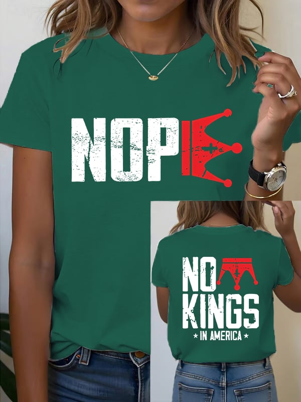 🔥Buy 3 Get 15% Off🔥Women's No Kings In America T-Shirt