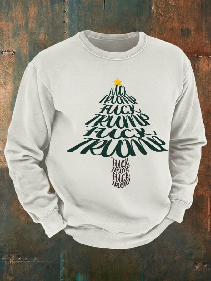 🔥Buy 3 Get 15% Off🔥Men's Funny Christmas Tree With fdt print Casual Sweatshirt