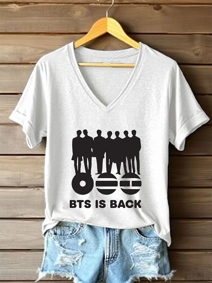 Women's BTS lovers Printed short-sleeved T-shirt
