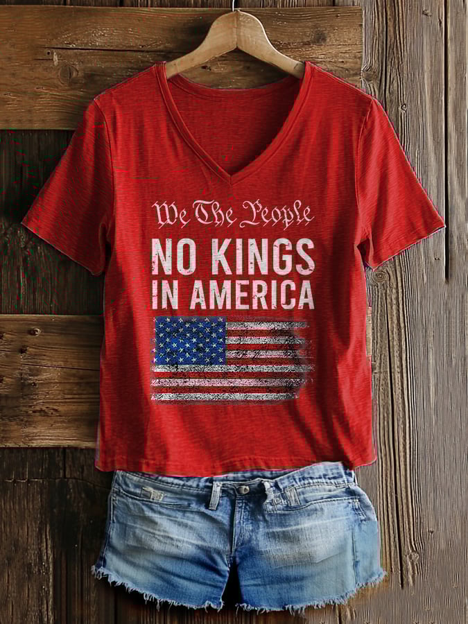 🔥Buy 3 Get 15% Off🔥Women's Casual Fashion American Kingless Printed T-Shirt