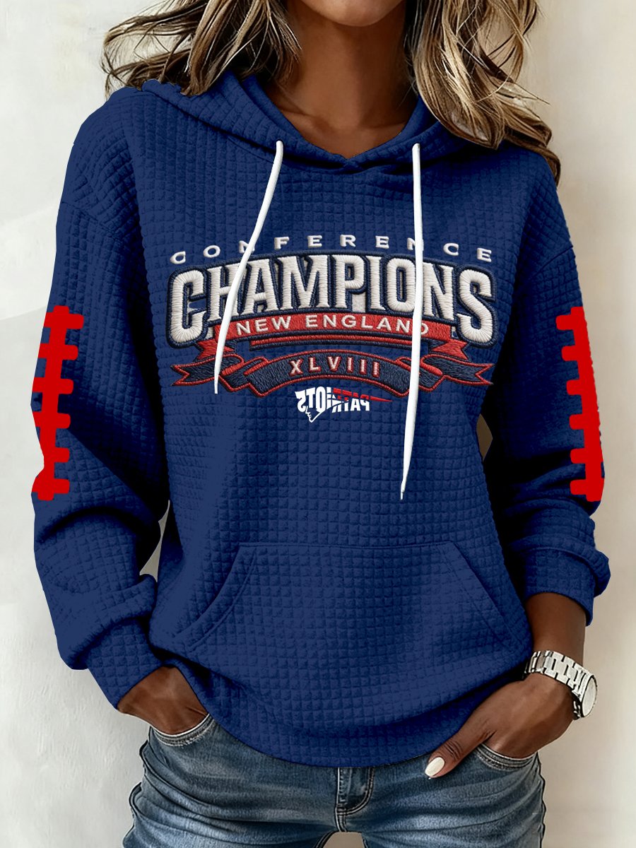 Women's Football Print Hoodie Sweatshirt