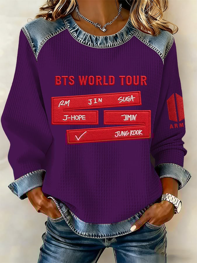 Women's Leisure Print Sweatshirt