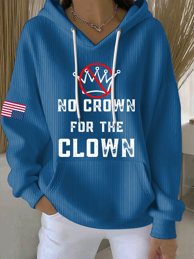🔥Buy 3 Get 15% Off🔥Women's No Crown For The Clown Print Casual Sweatshirt