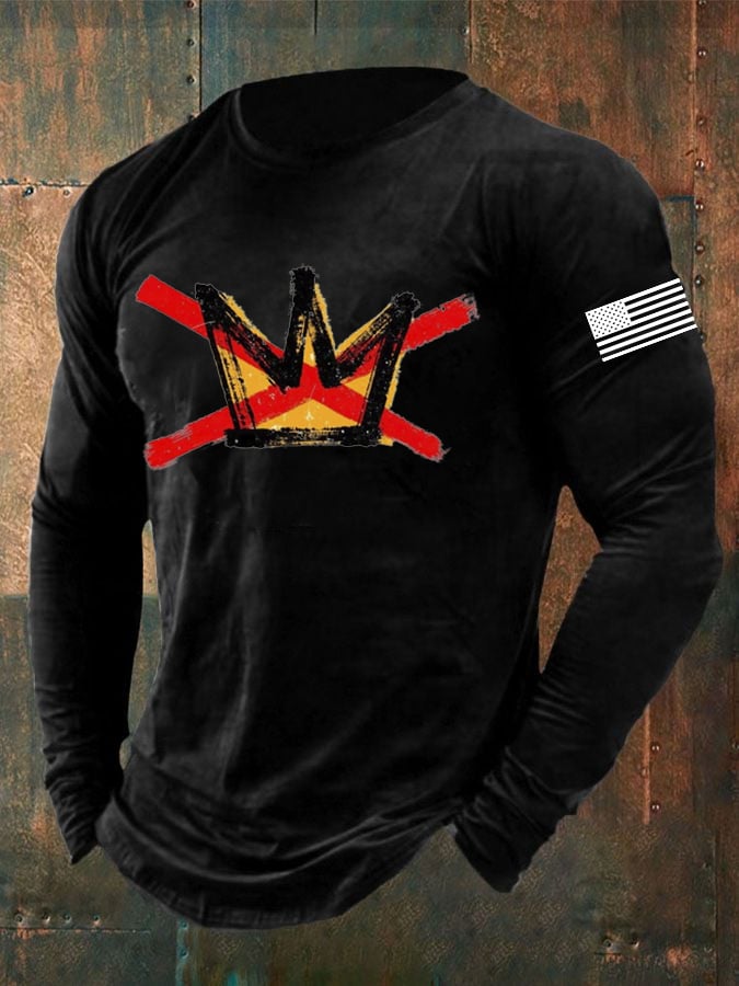 🔥Buy 3 Get 15% Off🔥Men's Vintage No Kings In America Printed Casual T-shirt