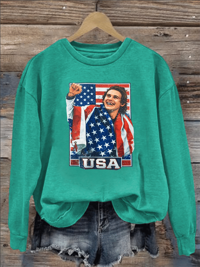 Women's Funny Character Print Sweater