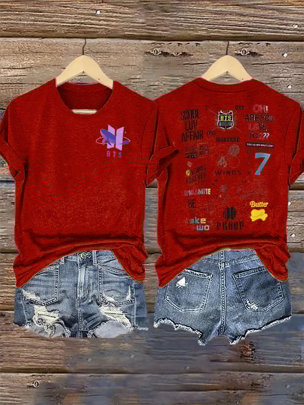 Women's BTS Print T-Shirt