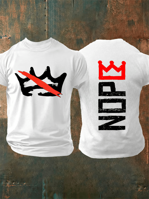 🔥Buy 3 Get 15% Off Men's Nope, No Kings In America Print T-shirt