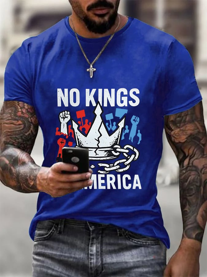 We Serve For The Country Not For The King Print T-Shirt