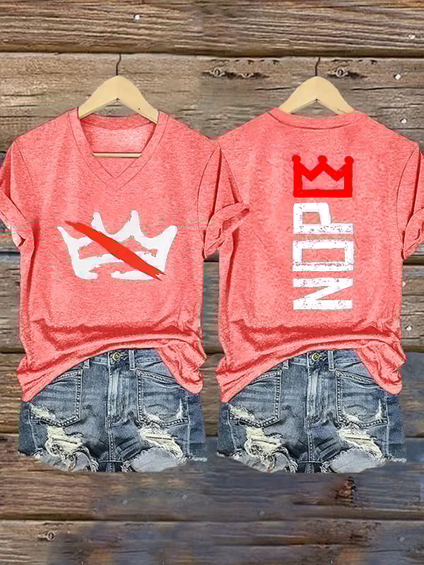🔥Buy 3 Get 15% Off Women's Nope, No Kings In America Print T-shirt