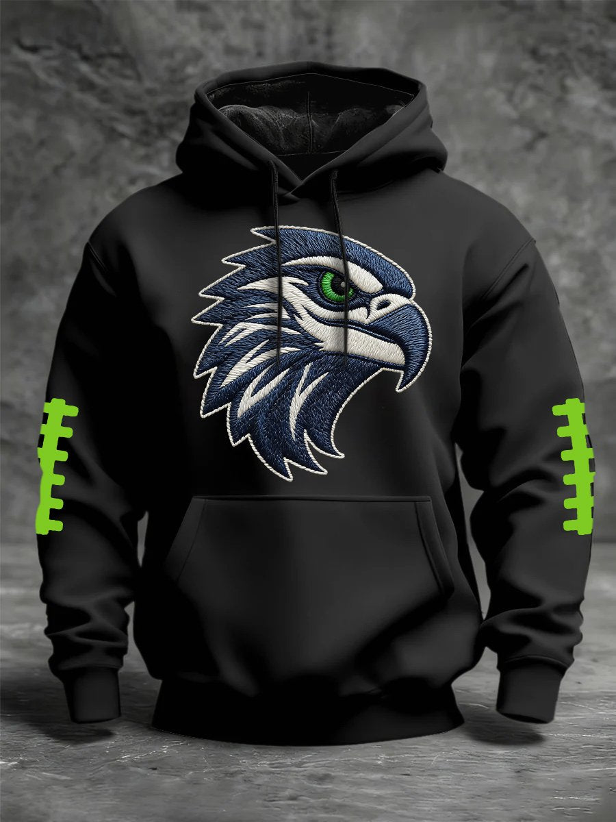 Men's Football Print Crew Neck Top