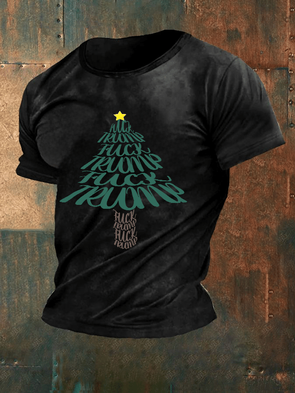 🔥Buy 3 Get 15% Off🔥Men's Funny Christmas Tree With fdt T-Shirt