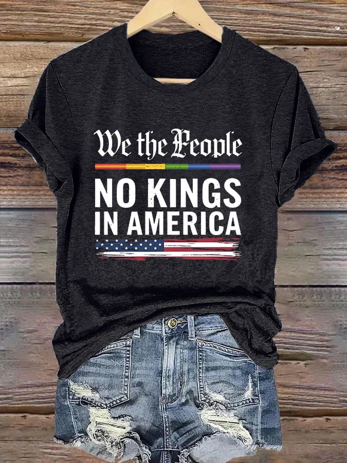 🔥Buy 3 Get 15% Off🔥Women's Fashion Casual American Kingless Print T-Shirt