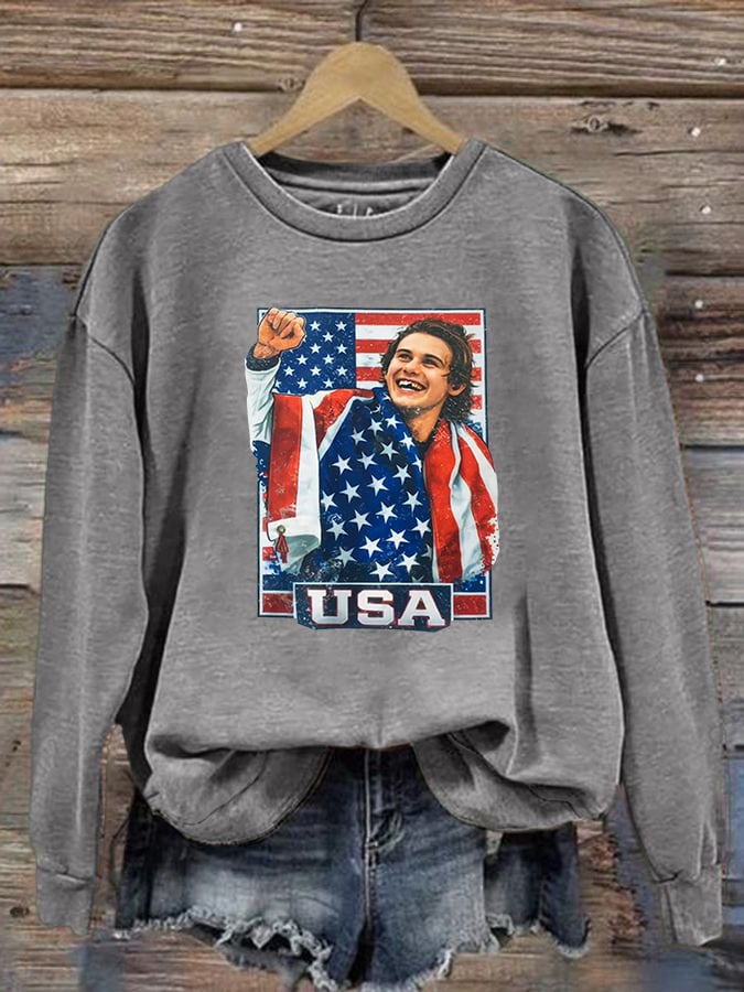 Women's Funny Character Print Sweater