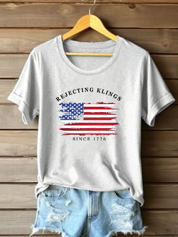 🔥Buy 3 Get 15% Off🔥Women's Casual Rejecting Kings Printed T-shirt