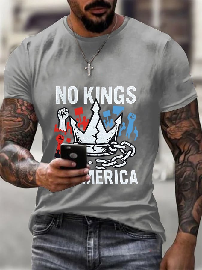 We Serve For The Country Not For The King Print T-Shirt