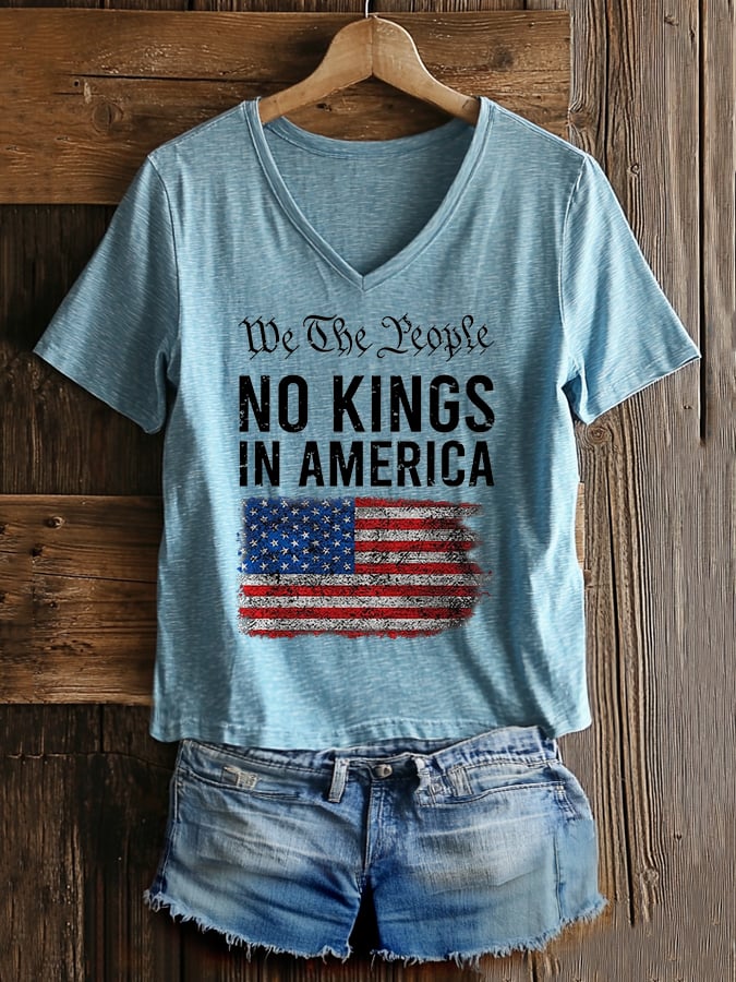 🔥Buy 3 Get 15% Off🔥Women's Casual Fashion American Kingless Printed T-Shirt