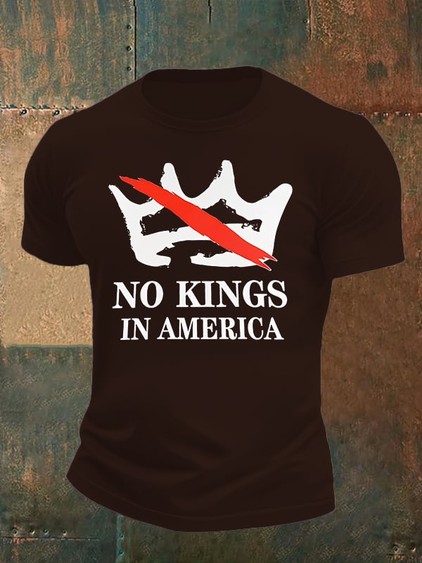 🔥Buy 3 Get 15% Off🔥Men's no kings in America print T-Shirt