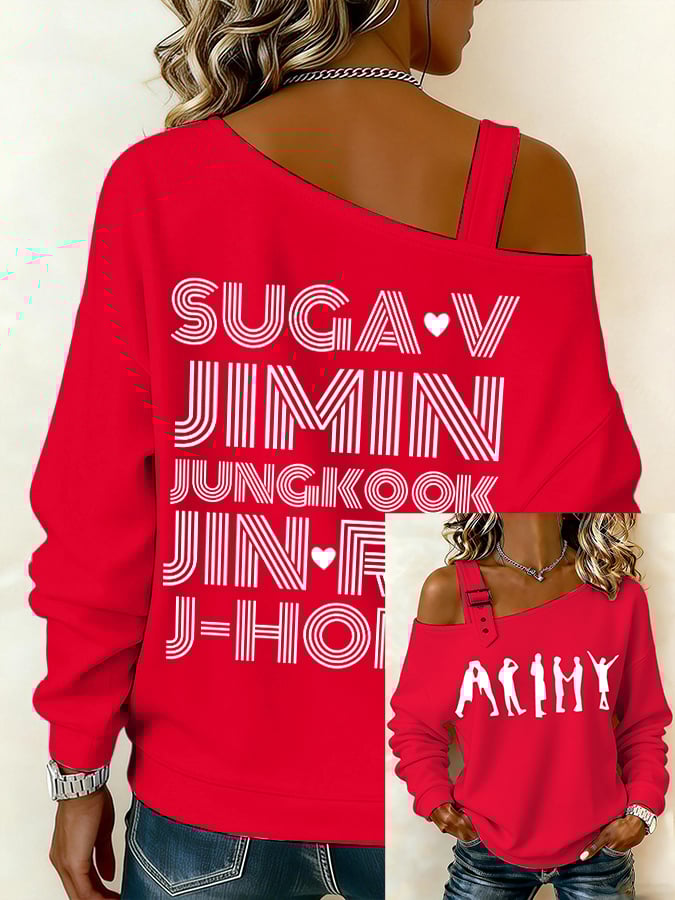Women's BTS lovers Printed Sweatshirt