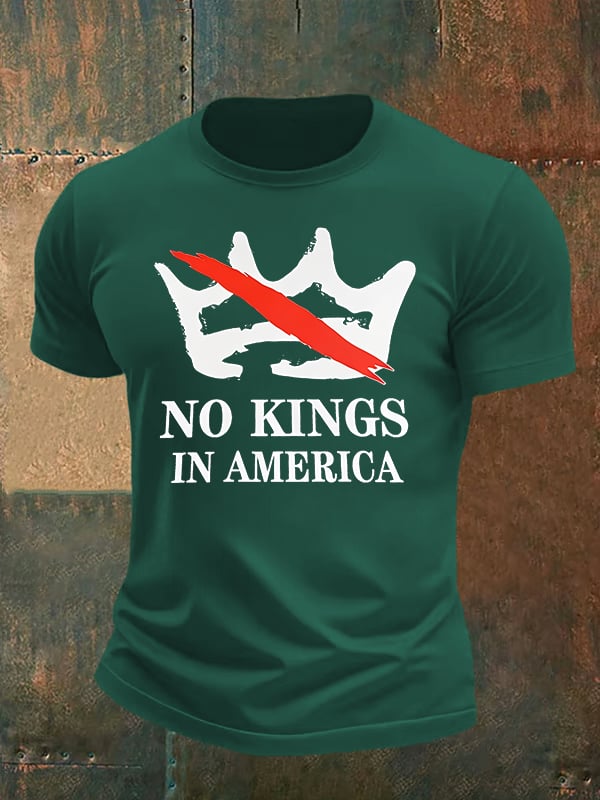 🔥Buy 3 Get 15% Off🔥Men's no kings in America print T-Shirt