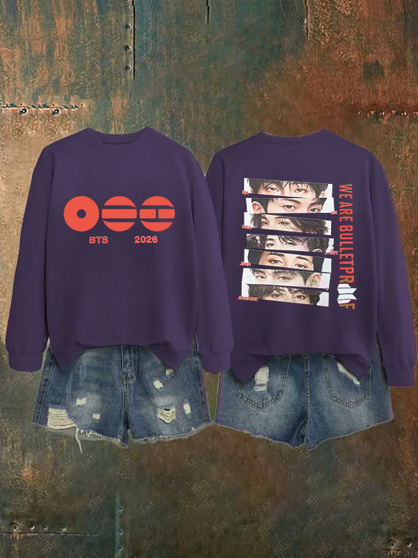 Women's K-pop Print Sweatshirt