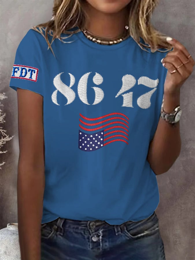 🔥Buy 3 Get 15% Off🔥Retro 86 47 FDT Print T-Shirt