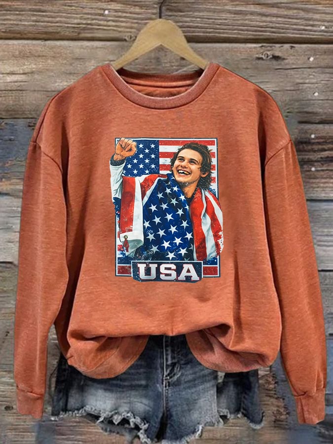 Women's Funny Character Print Sweater