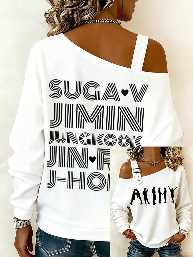 Women's BTS lovers Printed Sweatshirt