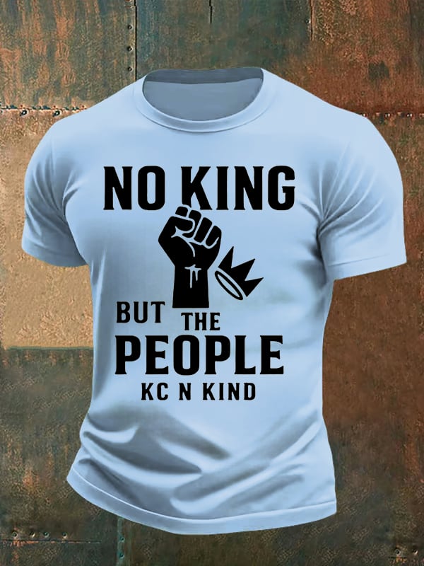 Men's no king but the people KC N kind print T-Shirt