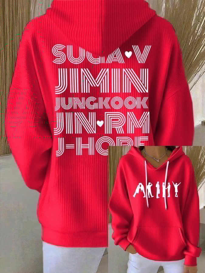 Women's K-pop boy band hoodie