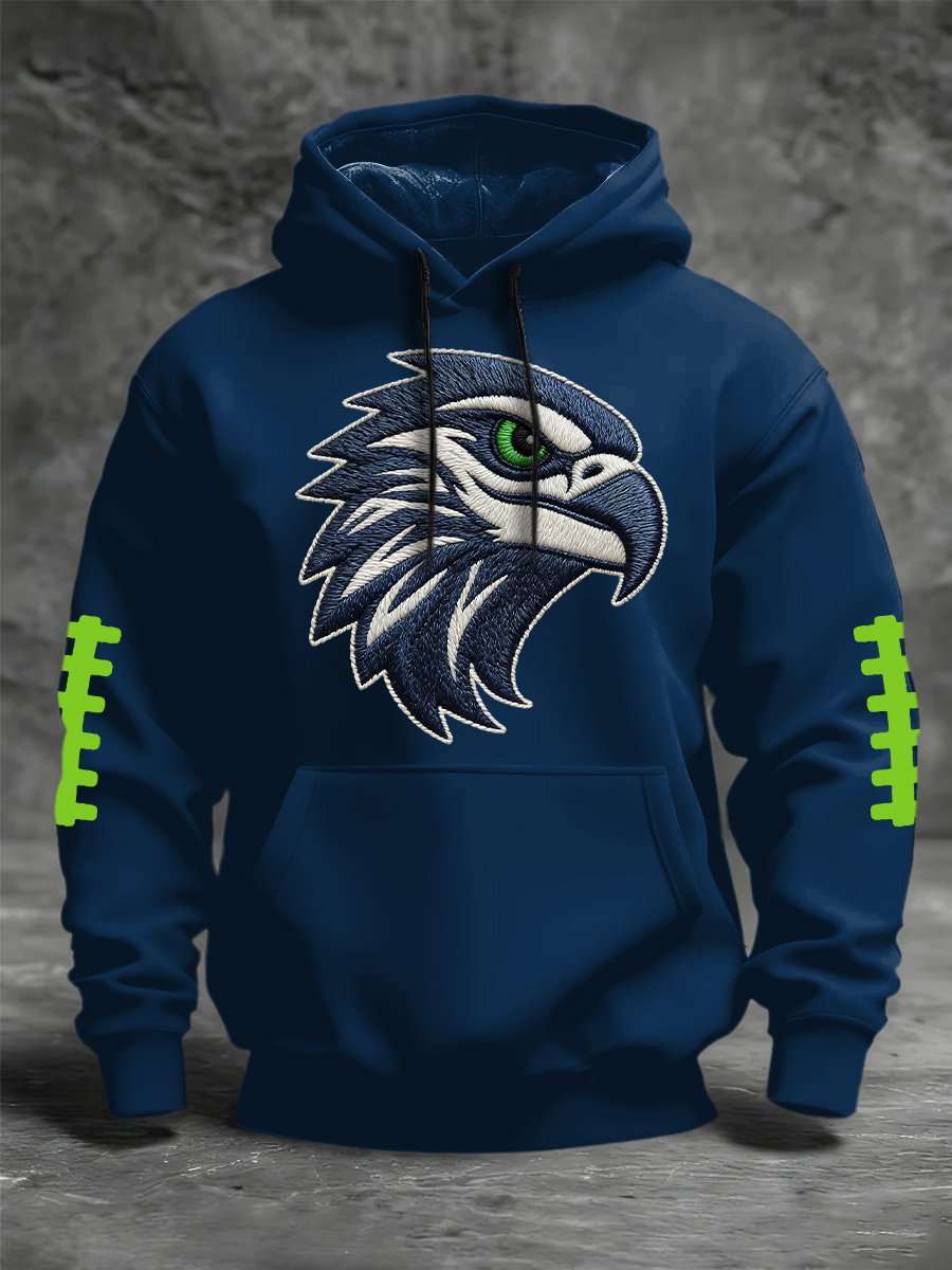 Men's Football Print Crew Neck Top