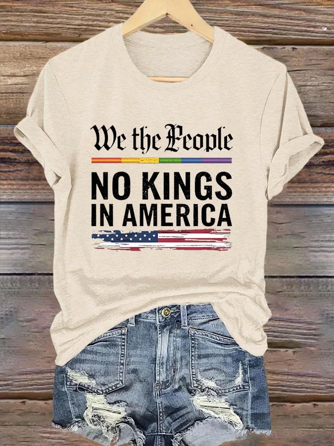 🔥Buy 3 Get 15% Off🔥Women's Fashion Casual American Kingless Print T-Shirt