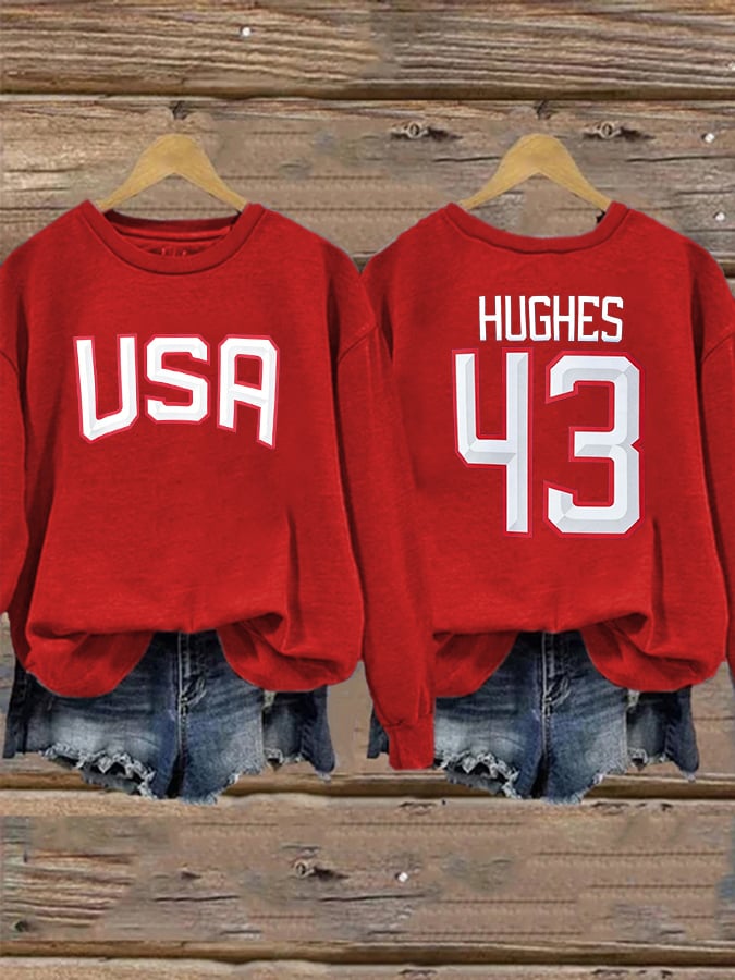 Women's USA Print Sweatshirt