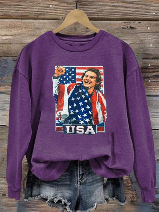 Women's Funny Character Print Sweater