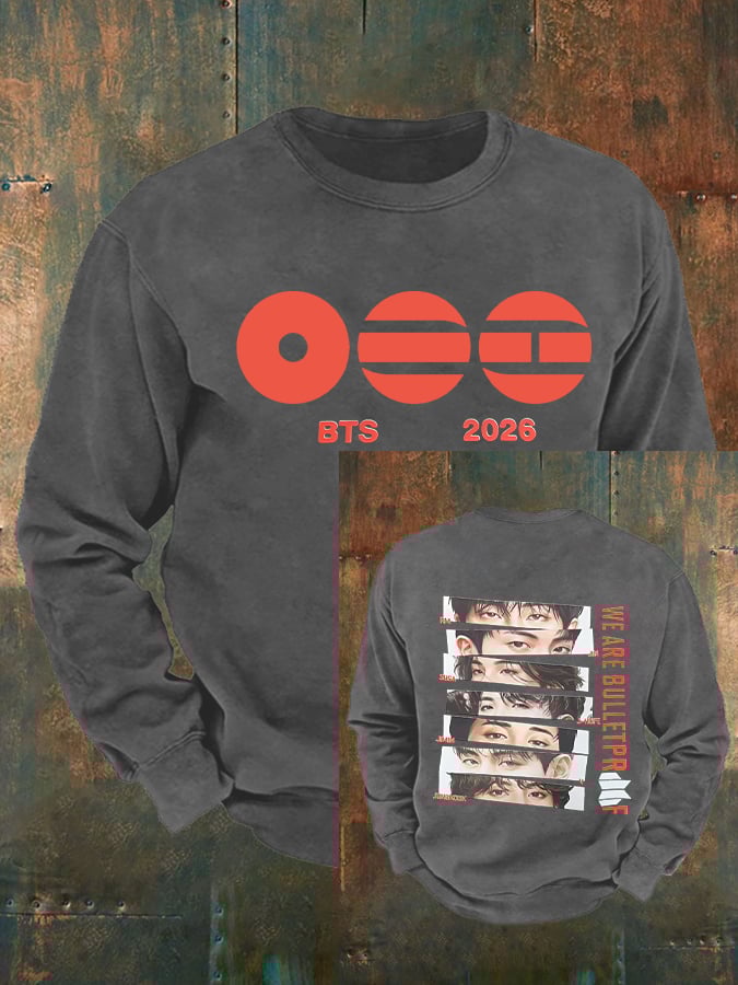 Men's K-pop Print Sweatshirt