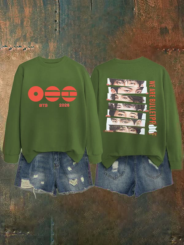 Women's K-pop Print Sweatshirt