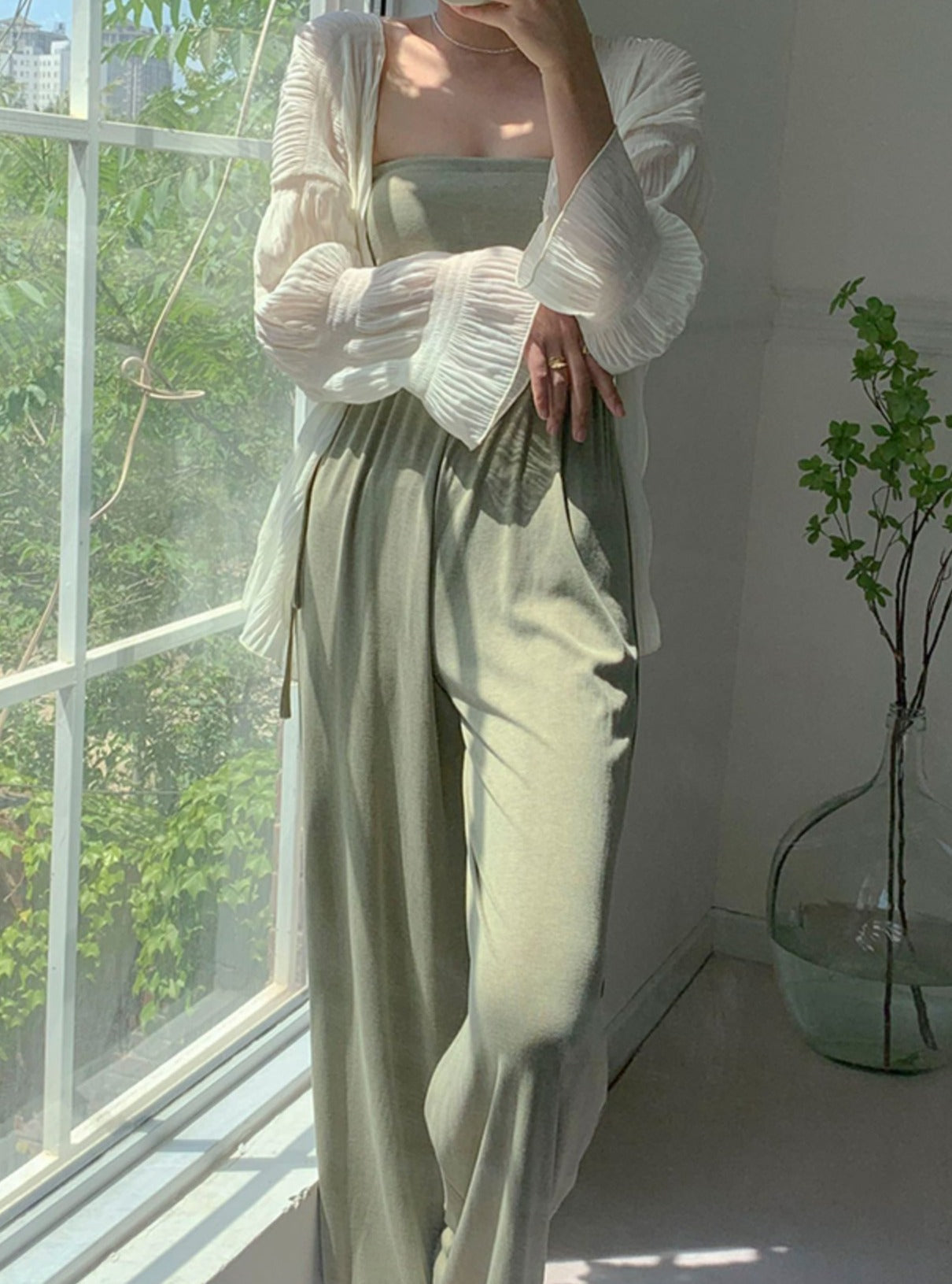 White Simple Cardigan