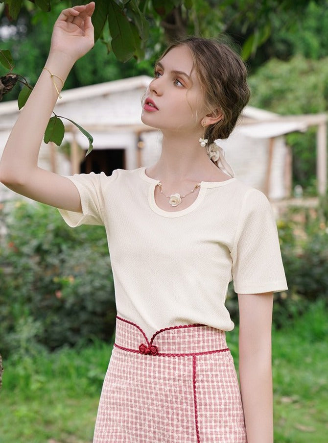 Fairycore Sweet Rose Top