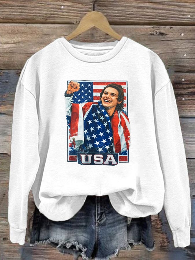 Women's Funny Character Print Sweater