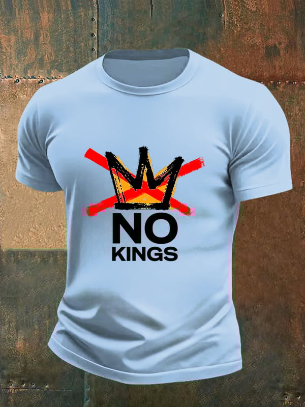 🔥Buy 3 Get 15% Off Men's no kings in America print T-Shirt