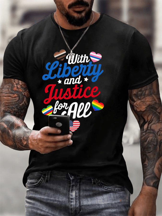 Men's With liberty and justice for all T-Shirt