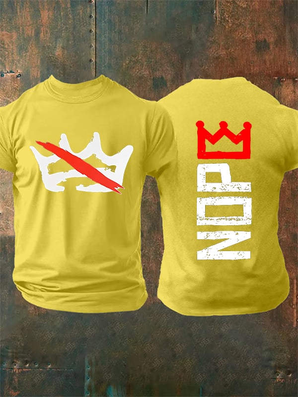 🔥Buy 3 Get 15% Off Men's Nope, No Kings In America Print T-shirt