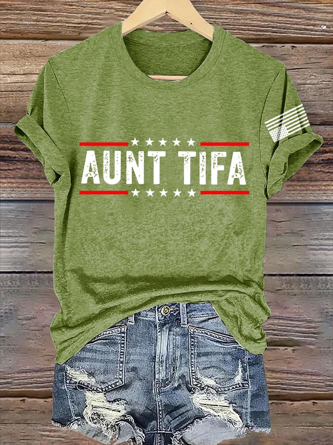 🔥Buy 3 Get 15% Off🔥Retro Aunt Tifa Print T-Shirt