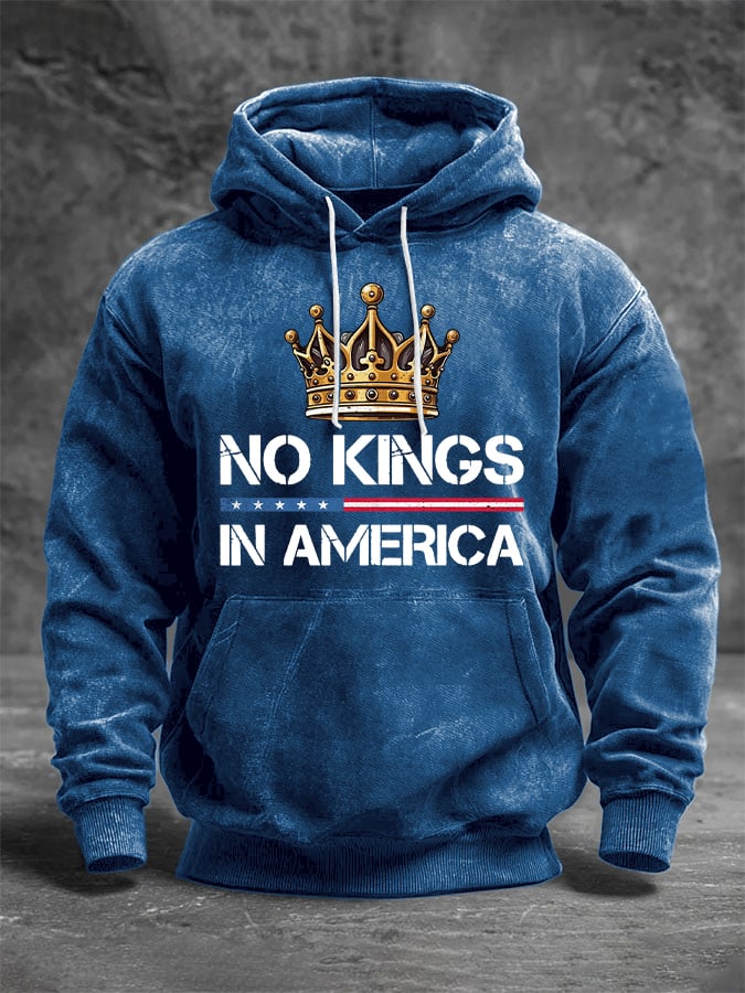 🔥Buy 3 Get 15% Off🔥Men's No Kings In America Print Hoodie