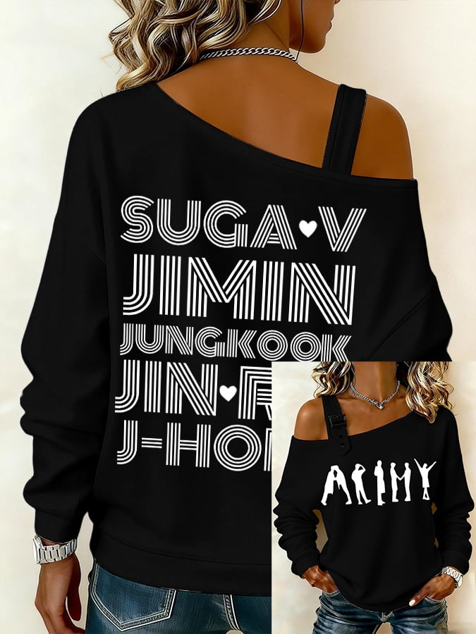 Women's BTS lovers Printed Sweatshirt