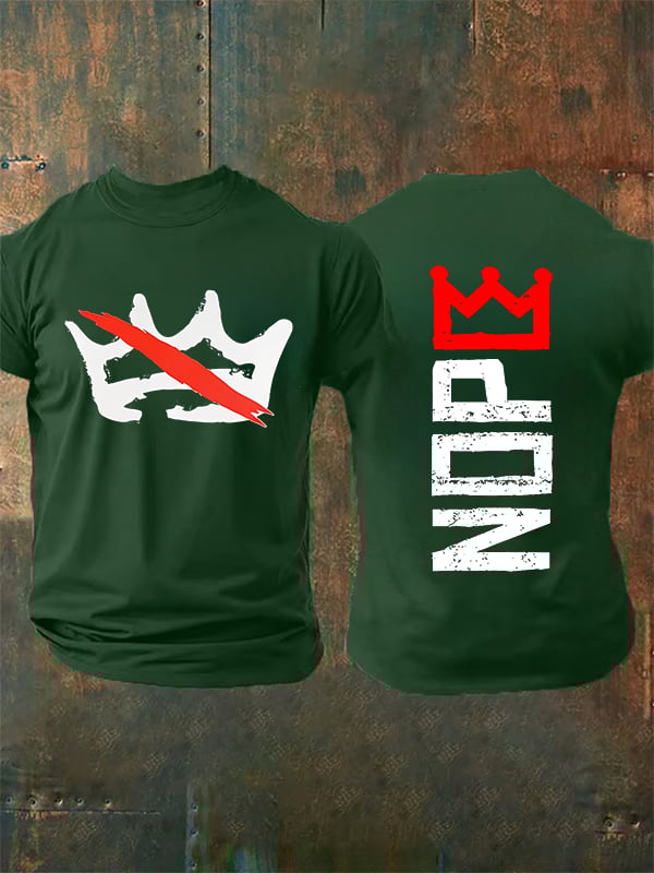 🔥Buy 3 Get 15% Off Men's Nope, No Kings In America Print T-shirt