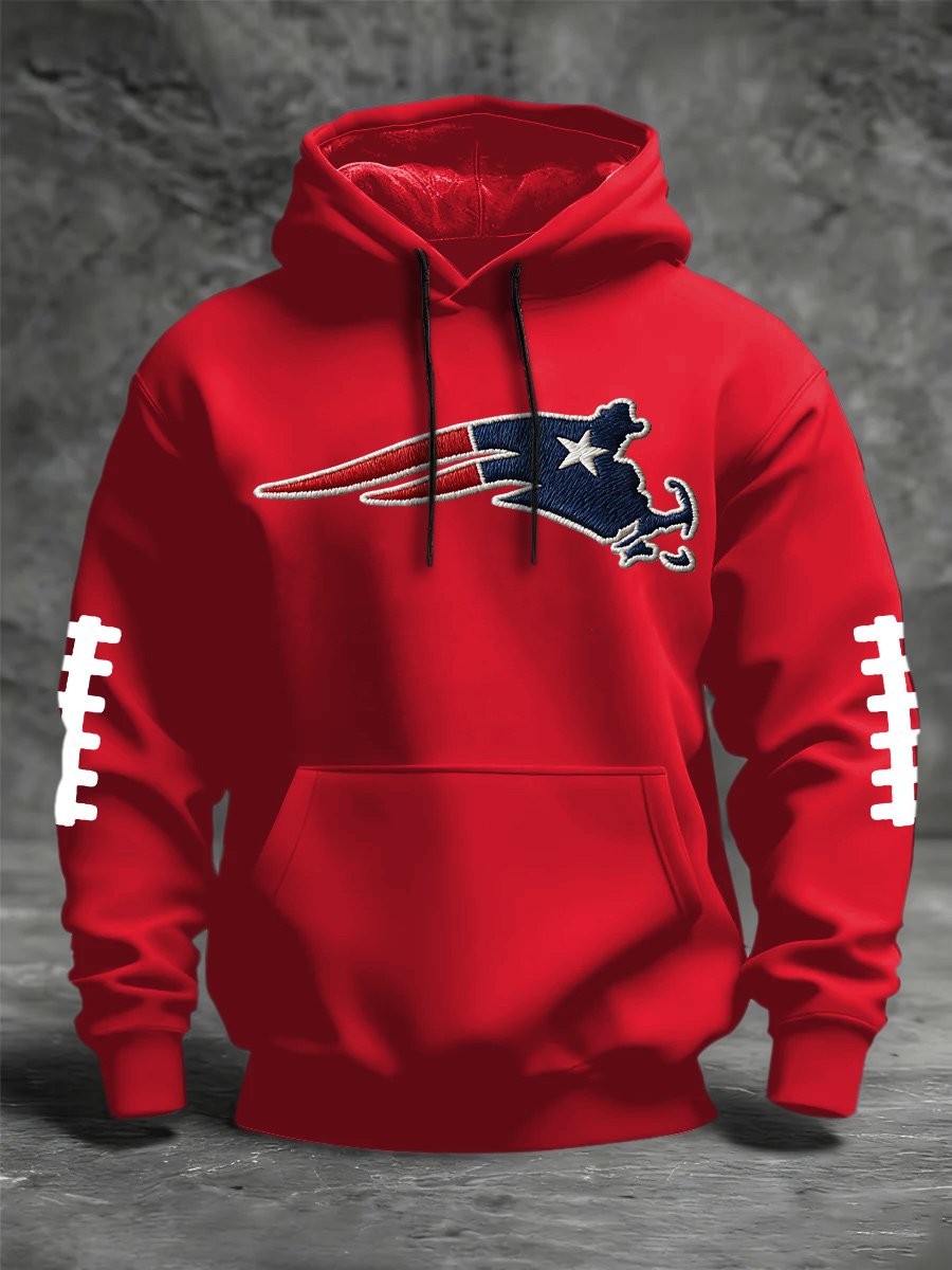 Men's Football Print Crew Neck Top