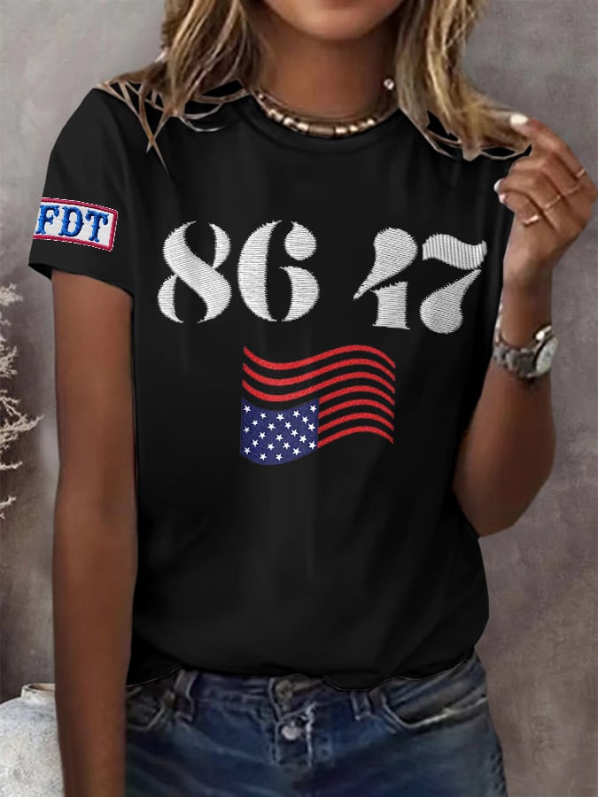 🔥Buy 3 Get 15% Off🔥Retro 86 47 FDT Print T-Shirt