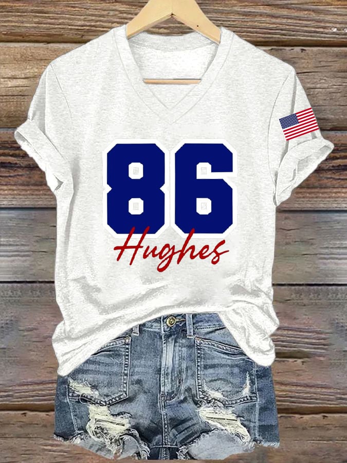 Women's Ice Hockey Print Casual T-Shirt