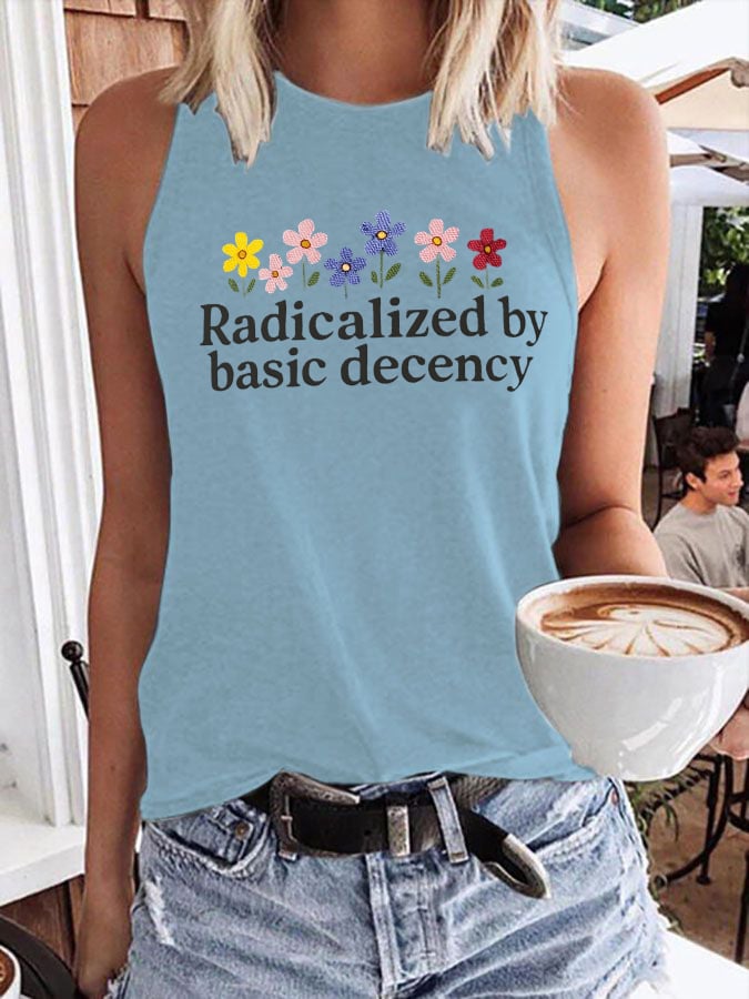 🔥Buy 3 Get 15% Off🔥Women's Fashion Casual Radicalized by Basic Decency Printed Vest